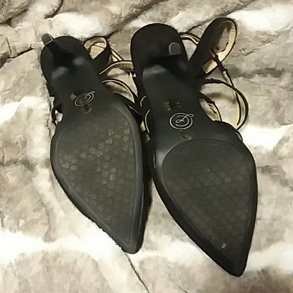2/$10 Fancy strappy heels - Picture 4 of 8